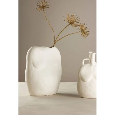 Venture Home Romie Vase - Weiß - Künstlerische Dekoration Venture Home Romie Vase - Weiß - Künstlerische Dekoration