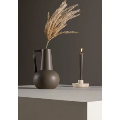 Venture Home Vase Lane - Elegante Steingutvase mit Griff - 22cm Venture Home Vase Lane - Elegante Steingutvase mit Griff - 22cm