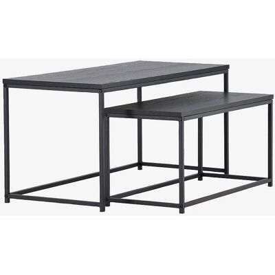 Venture Home Staal - Ensemble de tables gigognes - Noir - Publicité Venture Home Staal - Ensemble de tables gigognes - Noir - Publicité