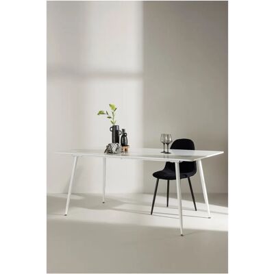 Venture Home Silar Table à Manger Rectangulaire - Blanc - 180x90 cm - Publicité Venture Home Silar Table à Manger Rectangulaire - Blanc - 180x90 cm - Publicité