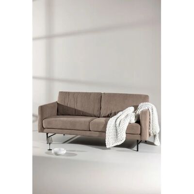 Venture Home Sky - 3-personers velour-kordfløjl sofa i metal - Taupe Venture Home Sky - 3-personers velour-kordfløjl sofa i metal - Taupe