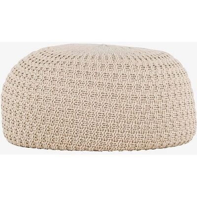 Venture Home - Pouf Sam - Beige - Afslappende & Stilfuld - Puf Venture Home - Pouf Sam - Beige - Afslappende & Stilfuld - Puf