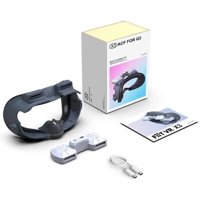 Meta Quest 3 MTK Kasvotyyny - Ilmankierto VR Kappale Meta Quest 3 MTK Kasvotyyny - Ilmankierto VR Kappale