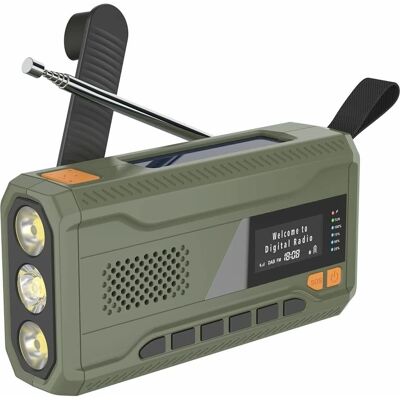 MTK Aurinkoenergia manivela DAB FM Radio taskulamppu - Radio/Taskulamppu/Varavirtalähde MTK Aurinkoenergia manivela DAB FM Radio taskulamppu - Radio/Taskulamppu/Varavirtalähde