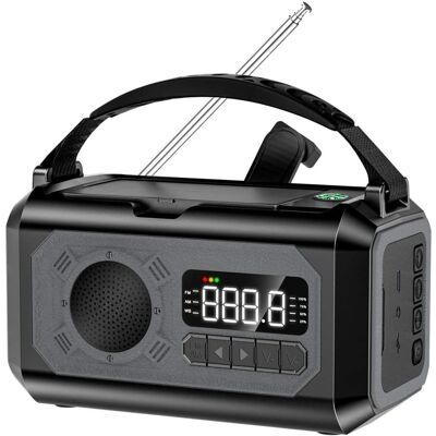 MTK Käsikampiradio 12000mAh Power Bank - Hätäakku MTK Käsikampiradio 12000mAh Power Bank - Hätäakku