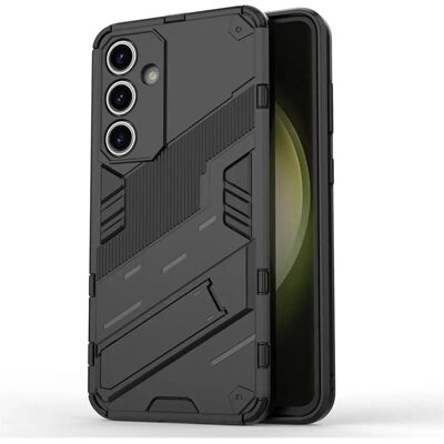 MTK Hybrid Kotelo standsilla Samsung Galaxy S24 FE - Musta MTK Hybrid Kotelo standsilla Samsung Galaxy S24 FE - Musta