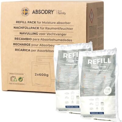 Everbrand Absodry Duo Family - Sacs de rechange pour absorbeur d'humidité - Publicité Everbrand Absodry Duo Family - Sacs de rechange pour absorbeur d'humidité - Publicité