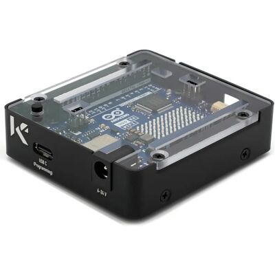 KKSB - UNO R4 - Aluminum/Polyester - Black - Case KKSB - UNO R4 - Aluminum/Polyester - Black - Case