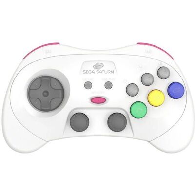 Retro-Bit Sega Saturn Pro Controller Weiß - Controller Retro-Bit Sega Saturn Pro Controller Weiß - Controller