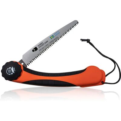 Nordic Pocket Saw Fold - Utendørs - Sammenleggbar Sag - Oransje/Svart Nordic Pocket Saw Fold - Utendørs - Sammenleggbar Sag - Oransje/Svart