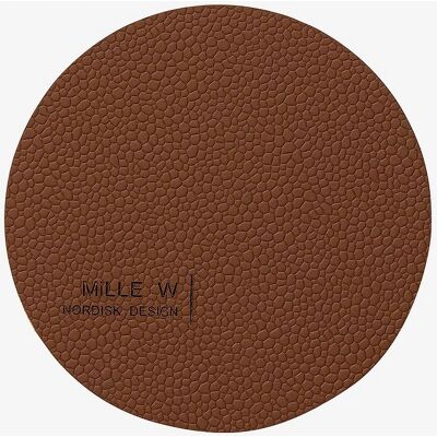 MiLLE W NORDISK DESIGN - Runde glasunderlag 4-pack - Brun - Bar- & drikkeudstyr - Homeroom MiLLE W NORDISK DESIGN - Runde glasunderlag 4-pack - Brun - Bar- & drikkeudstyr - Homeroom