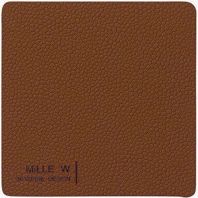 MiLLE W NORDISK DESIGN - Glasunderlag 4-pak - Brun - Bar- & drinktilbehør - Homeroom MiLLE W NORDISK DESIGN - Glasunderlag 4-pak - Brun - Bar- & drinktilbehør - Homeroom