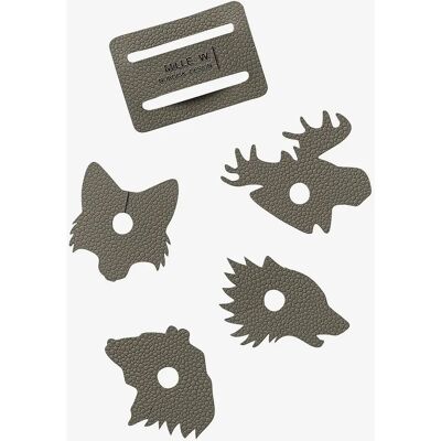 MiLLE W NORDISK DESIGN - Vinglas Charms Nordisk - Grå - Vinglas charm MiLLE W NORDISK DESIGN - Vinglas Charms Nordisk - Grå - Vinglas charm