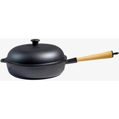 Carl Victor - Støpejernsgryte 28cm med lokk - Svart - Kjøkkenutstyr Carl Victor - Støpejernsgryte 28cm med lokk - Svart - Kjøkkenutstyr
