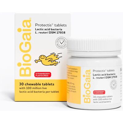 BioGaia Protectis Strawberry Chewable Tablets - Chewable Tablets BioGaia Protectis Strawberry Chewable Tablets - Chewable Tablets