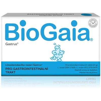 BioGaia Gastrus 30 Probiotických žvýkacích tablet BioGaia Gastrus 30 Probiotických žvýkacích tablet