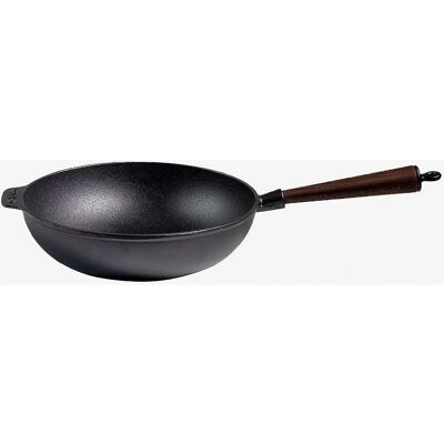 Carl Victor Støbejern Wokpande - Ø30cm, Naturlig Non-Stick - Alle Komfurer Carl Victor Støbejern Wokpande - Ø30cm, Naturlig Non-Stick - Alle Komfurer