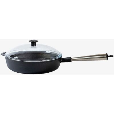 Carl Victor Støpejernspanne - 25cm, Pyrex-lokk, Non-stick Carl Victor Støpejernspanne - 25cm, Pyrex-lokk, Non-stick