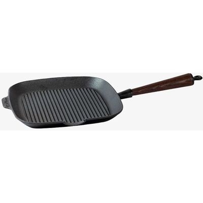 Carl Victor Støpejern Grillpanne 28x28cm - Svart - Svensk design Carl Victor Støpejern Grillpanne 28x28cm - Svart - Svensk design