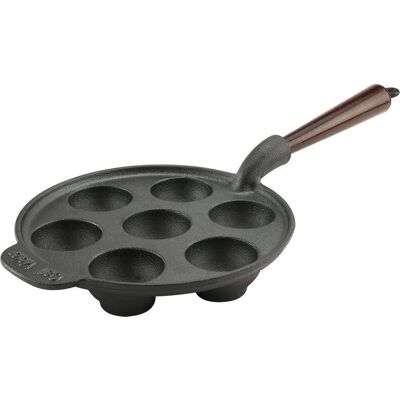 Carl Victor - GJUTJÆRNSPANNE 22cm med træhåndtag - Sort - Stegepander & grillpander Carl Victor - GJUTJÆRNSPANNE 22cm med træhåndtag - Sort - Stegepander & grillpander