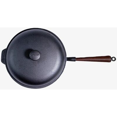 Carl Victor Støpejern Spesepanne med Lokk - 25cm, Svart Carl Victor Støpejern Spesepanne med Lokk - 25cm, Svart