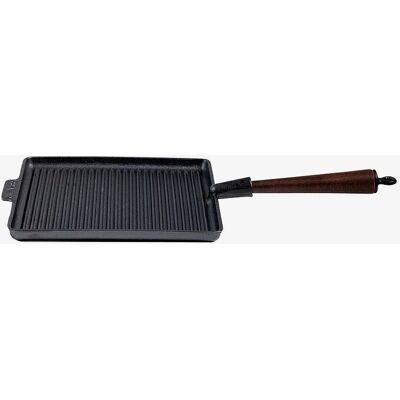 Carl Victor Støpejern firkantet grillpanne 28x28cm - Svart Carl Victor Støpejern firkantet grillpanne 28x28cm - Svart