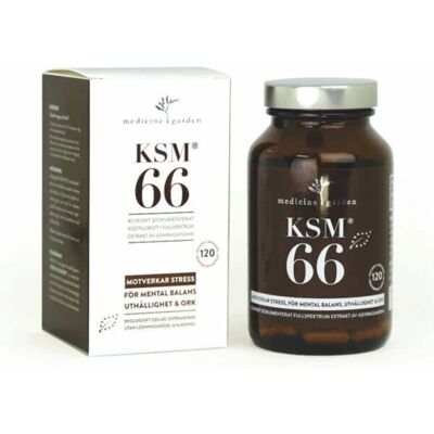 MedicineGarden KSM66 Ashwagandha 120 kapsler - Stresslindring & Energi MedicineGarden KSM66 Ashwagandha 120 kapsler - Stresslindring & Energi
