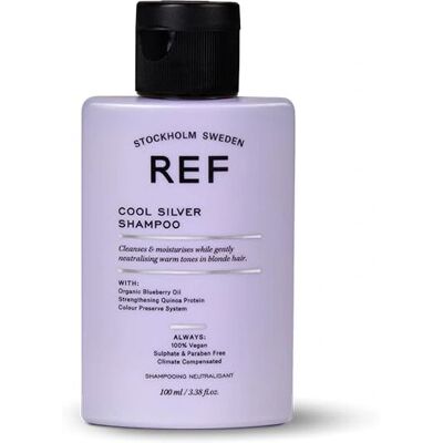 REF Cool Silver Shampoo - Neutraliseert Gekleurde en Warme Tinten - 100 ml REF Cool Silver Shampoo - Neutraliseert Gekleurde en Warme Tinten - 100 ml