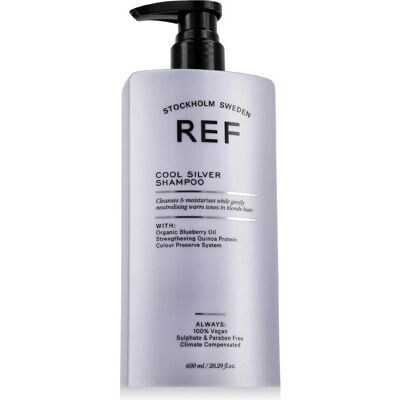 REF Cool Silver Shampoo - 600ml - Silver REF Cool Silver Shampoo - 600ml - Silver