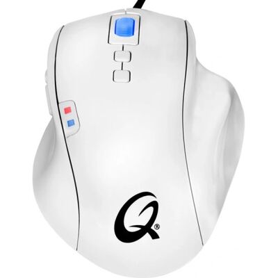 Mouse da Gioco Ottico QPAD OM-75 Bianco - Mouse Mouse da Gioco Ottico QPAD OM-75 Bianco - Mouse