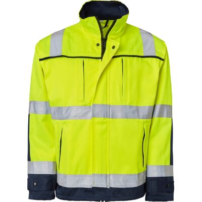 Top Swede 3816 Langermet Jakke - Fluorescerende Gul / Marineblå - Arbeidsjakke Top Swede 3816 Langermet Jakke - Fluorescerende Gul / Marineblå - Arbeidsjakke