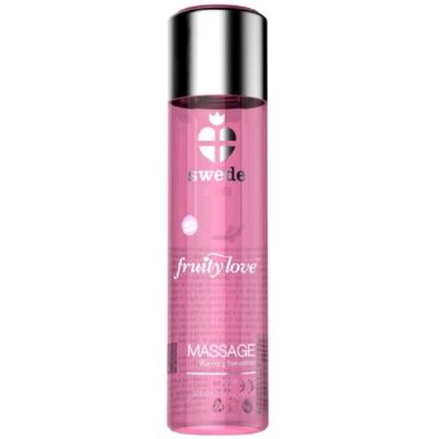 Swede - Huile de Massage Effet Chauffant Fruity Love Vin Fraise 120ml - Publicité Swede - Huile de Massage Effet Chauffant Fruity Love Vin Fraise 120ml - Publicité