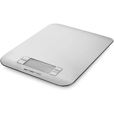 Emerio keittiövaaka - 7kg Ruostumaton teräs Digitaalinen Tara & Automaattinen sammutus Emerio keittiövaaka - 7kg Ruostumaton teräs Digitaalinen Tara & Automaattinen sammutus