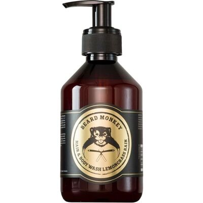 BEARD MONKEY Lemongrassrain Hiusten ja vartalon pesugeeli - 250ml BEARD MONKEY Lemongrassrain Hiusten ja vartalon pesugeeli - 250ml