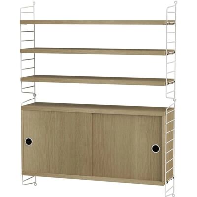 Sistema di Montaggio a Parete String Furniture - Mensola Bianca Sistema di Montaggio a Parete String Furniture - Mensola Bianca