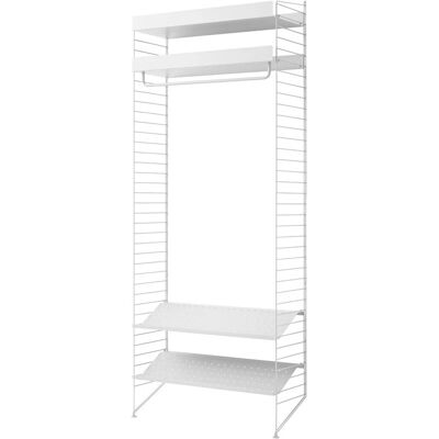 Mensola Modulabile in Metallo Bianco 78x30cm Mensola Modulabile in Metallo Bianco 78x30cm
