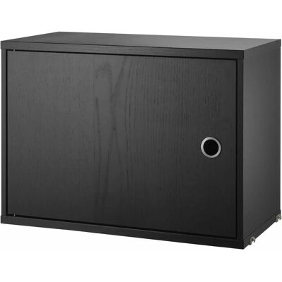 String Armoire Murale - Modulaire, Noire, 58x30cm - Armoire Murale - Publicité String Armoire Murale - Modulaire, Noire, 58x30cm - Armoire Murale - Publicité