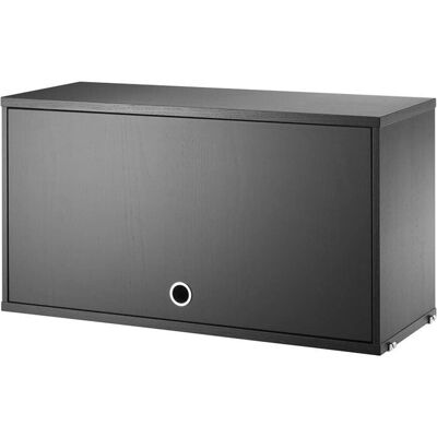 String Chêne noir 78x30cm Mur Cabinet avec Porte Flip - Publicité String Chêne noir 78x30cm Mur Cabinet avec Porte Flip - Publicité
