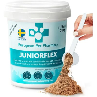 European Pet Pharmacy Juniorflex - Hundtillskott - 204 g European Pet Pharmacy Juniorflex - Hundtillskott - 204 g