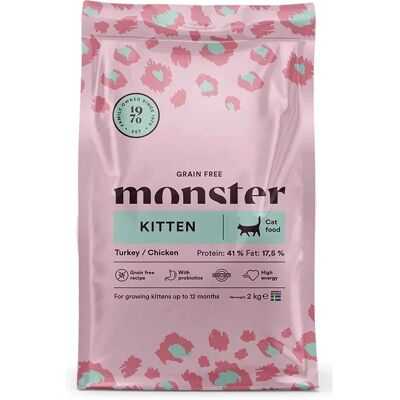 Monster Cat - Grain Free Kitten - Kalkon - Kyckling - Kattsfoder Monster Cat - Grain Free Kitten - Kalkon - Kyckling - Kattsfoder