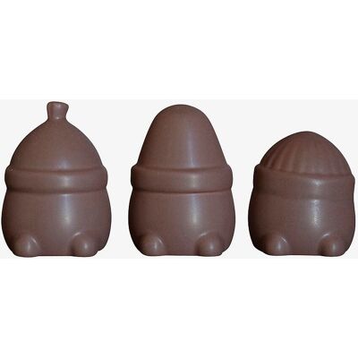 DBKD Hipster Triplets - Juledekorationer 3-pack - Rød - Julepynt DBKD Hipster Triplets - Juledekorationer 3-pack - Rød - Julepynt