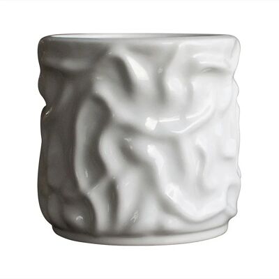 DBKD Swoon Plantetopp - Hvit - Diameter 15cm, Høyde 16cm - Vanntett keramikk DBKD Swoon Plantetopp - Hvit - Diameter 15cm, Høyde 16cm - Vanntett keramikk