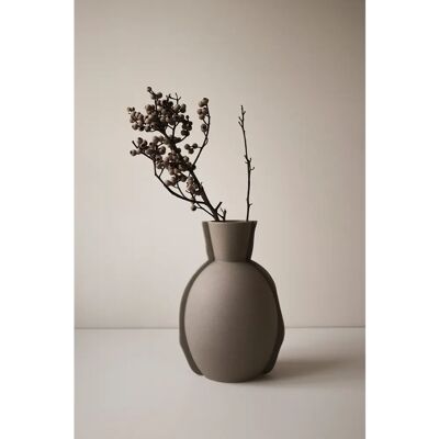 DBKD Edge Vase Taupe - Minimalistisk unisex design DBKD Edge Vase Taupe - Minimalistisk unisex design