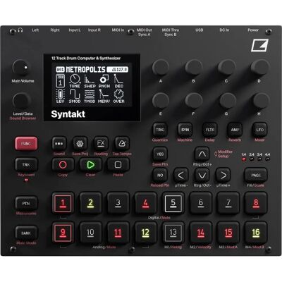 Elektron Syntakt - Hybrydowy Syntezator Perkusyjny - Perkusista & Syntezator Elektron Syntakt - Hybrydowy Syntezator Perkusyjny - Perkusista & Syntezator
