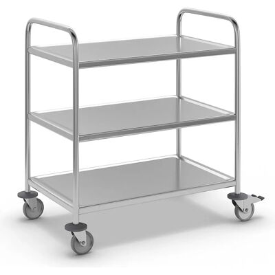 Kongamek Carrello in Acciaio Inox con 3 Ripiani - Carrello Kongamek Carrello in Acciaio Inox con 3 Ripiani - Carrello