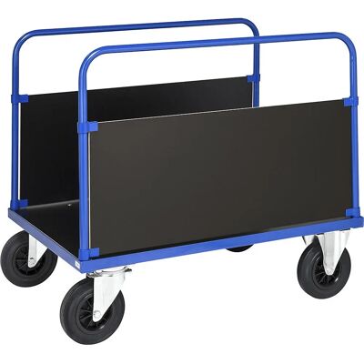 Kongamek Plattformwagen in Blau - Robuster Stahlrahmen, MDF, 500kg Kongamek Plattformwagen in Blau - Robuster Stahlrahmen, MDF, 500kg