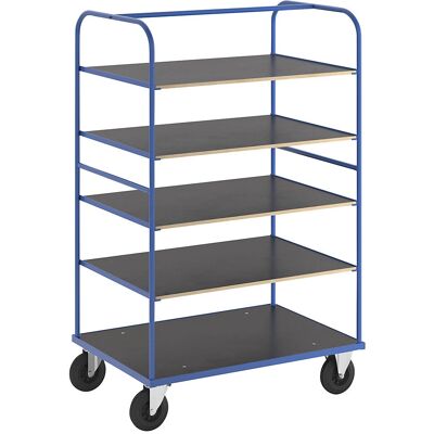 Kongamek Mehrstöckiger Wagen - Blau, 1200x800x1800mm, 5 Regale Kongamek Mehrstöckiger Wagen - Blau, 1200x800x1800mm, 5 Regale