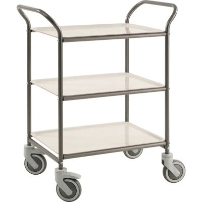 Kongamek - Tablettwagen 770x495x960mm - Antracit pulverlakeret - med bremse - Serveringsvogn Kongamek - Tablettwagen 770x495x960mm - Antracit pulverlakeret - med bremse - Serveringsvogn