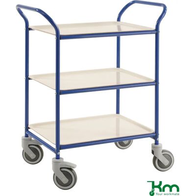 Kongamek - Tablettwagen 770x495x960mm - Blå ramme Kongamek - Tablettwagen 770x495x960mm - Blå ramme