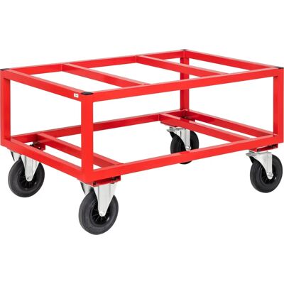 Kongamek Carrello per Pallet - 1200x800 - Rosso - 650mm - Con Freno - Carrello per Pallet Kongamek Carrello per Pallet - 1200x800 - Rosso - 650mm - Con Freno - Carrello per Pallet